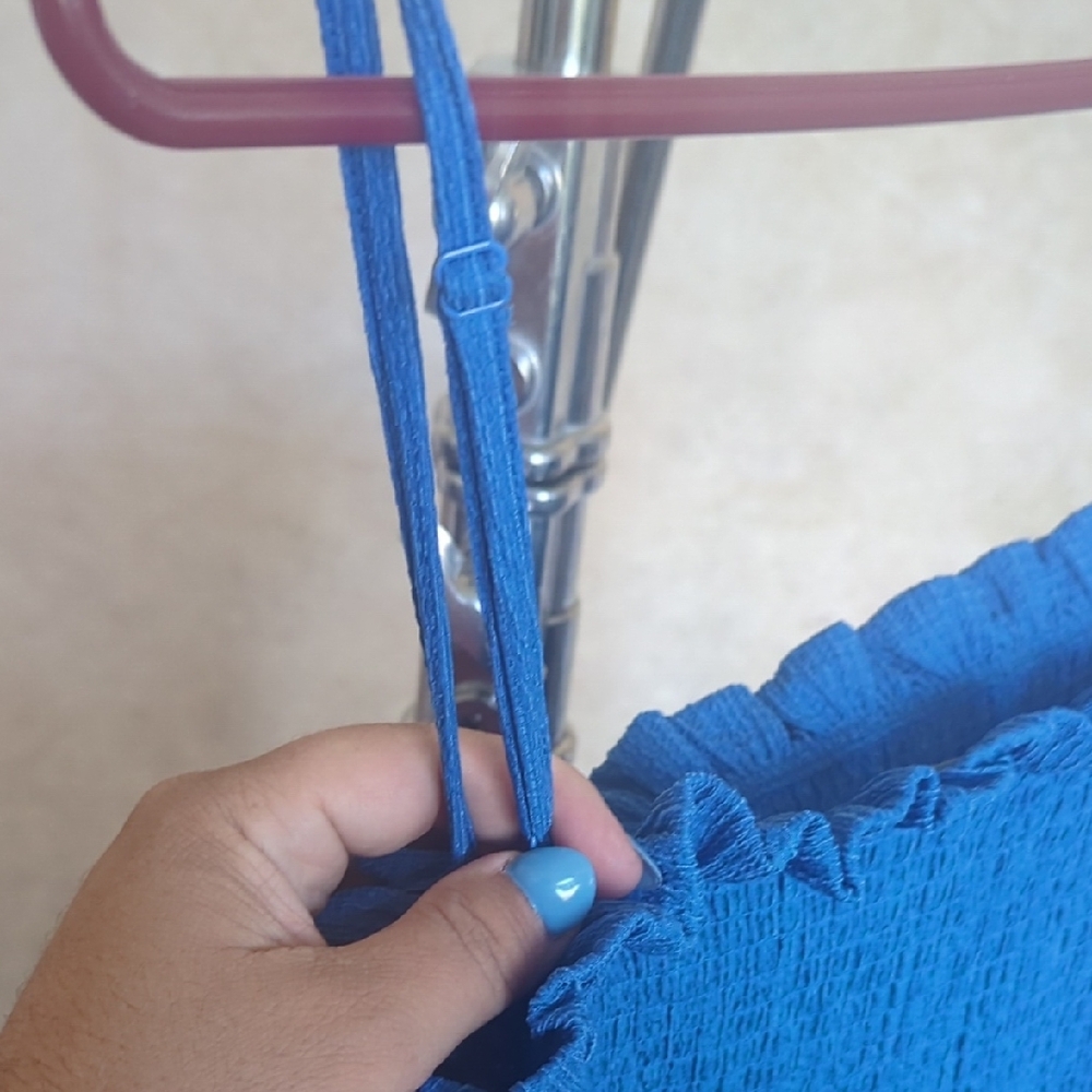 H&M Vibrant Blue Textured Dress - Picture 5 of 5